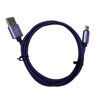 1X Premium Nylon Braided USB to Type C Cable 1M 2M 3Meter Fast Charging Data Sync Usb Flash Charging Cable