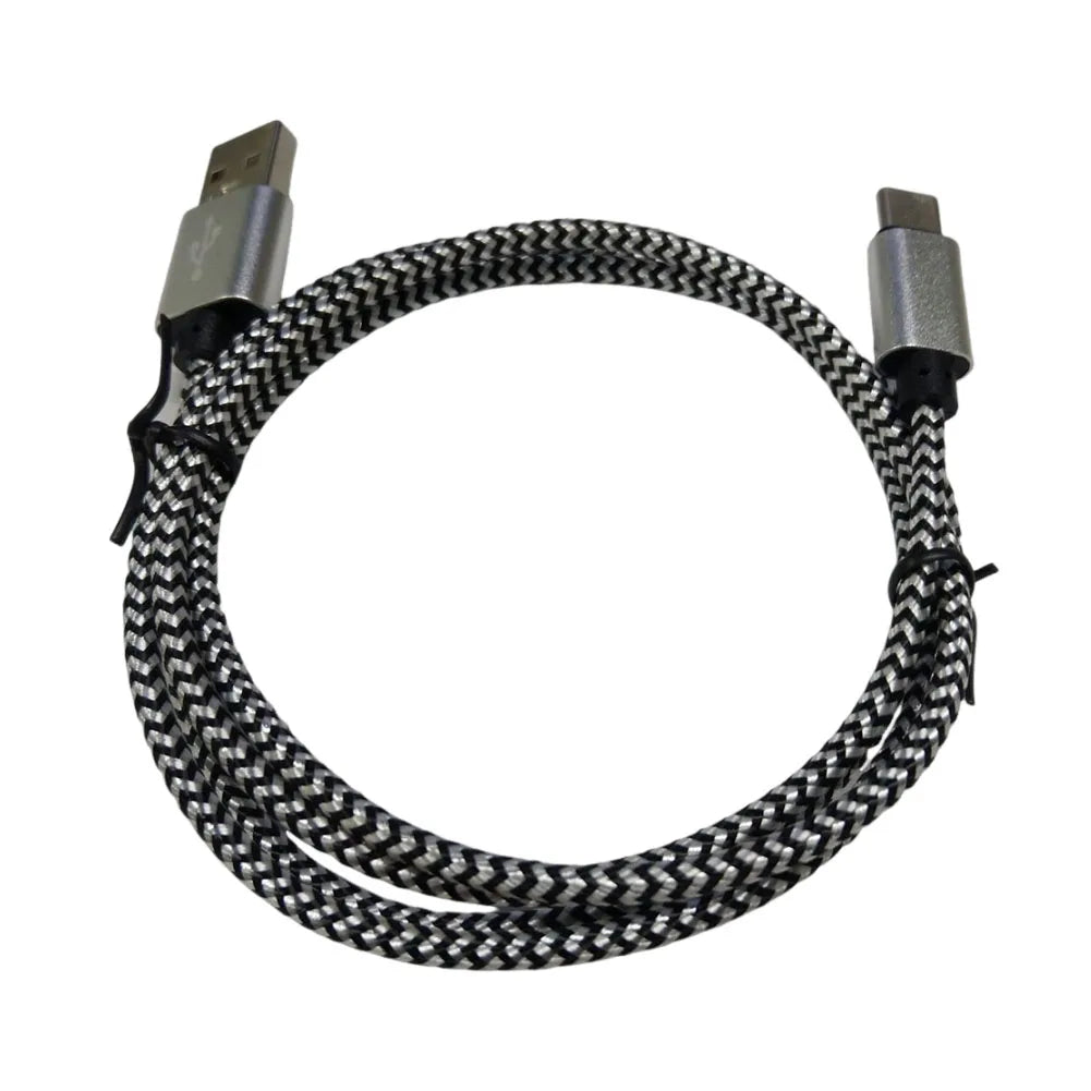 1X Premium Nylon Braided USB to Type C Cable 1M 2M 3Meter Fast Charging Data Sync Usb Flash Charging Cable